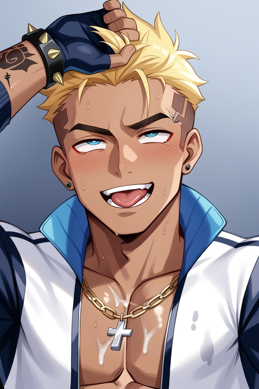 Rings, Tattoo, Smirk AI Gay Porn