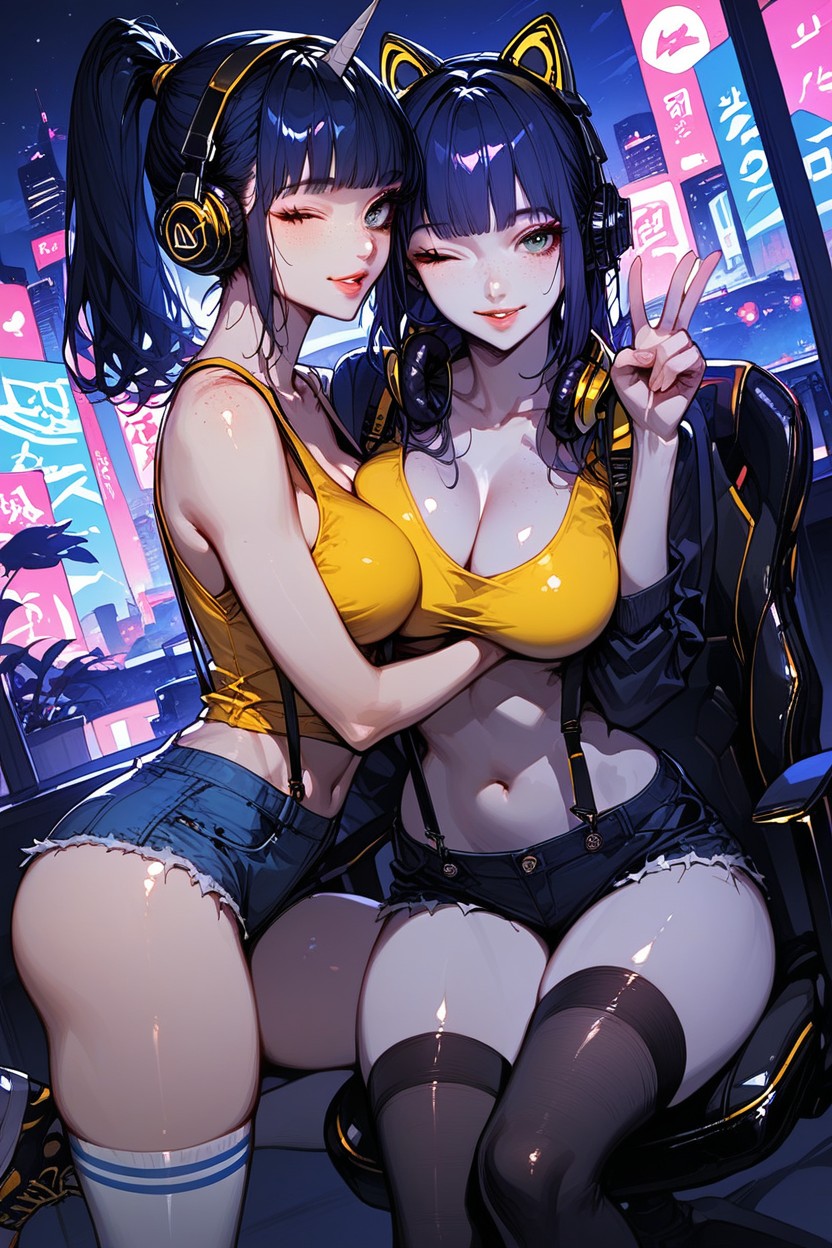 Freckles, Thick Lips, Happy Hentai AI Porn