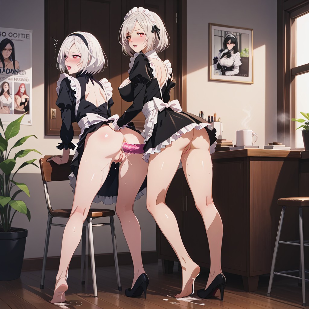 Lesbian, Perfect Anatomy, Exposed Breasts Hentai AI Porn
