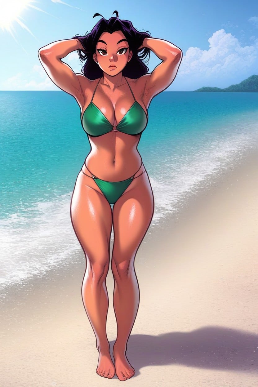 Standing, Bored, Medium Ass Hentai AI Porn