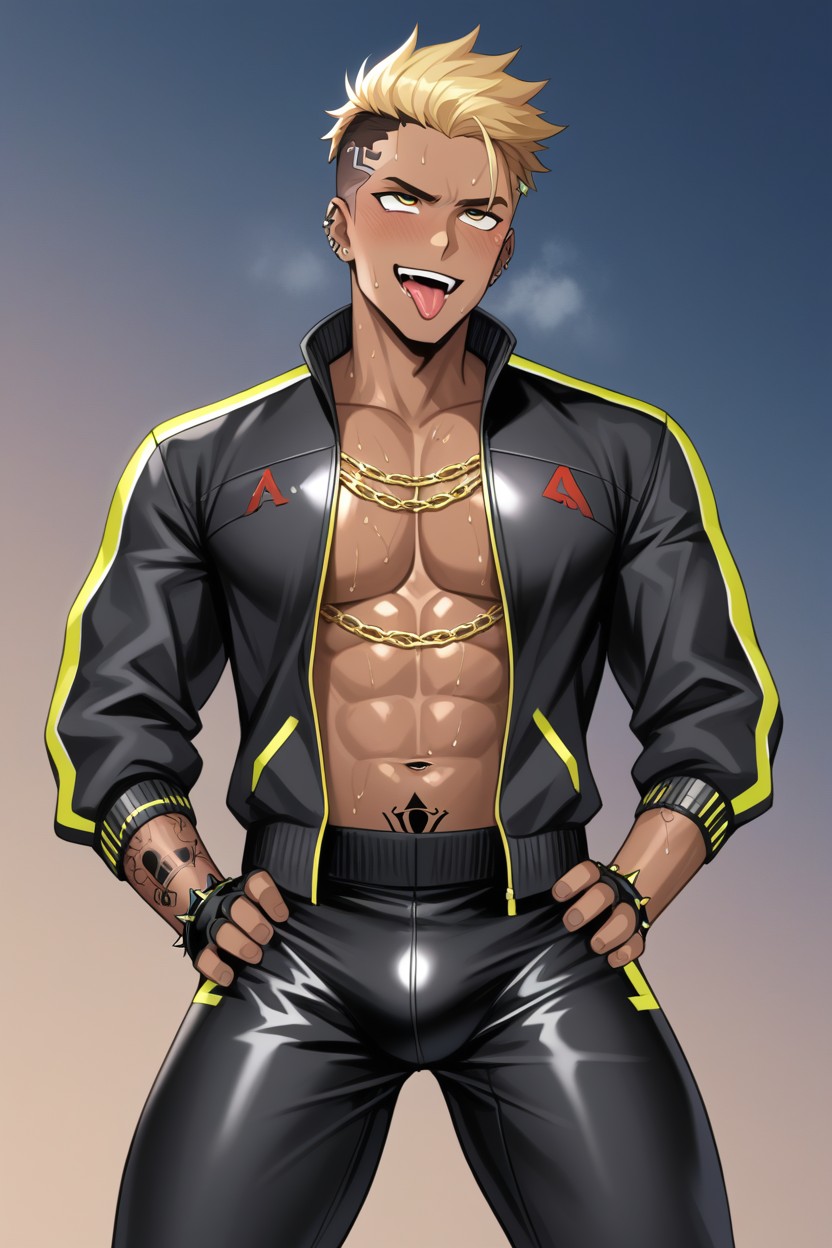 Sweaty, Tattoo, Piercings AI Gay Porn