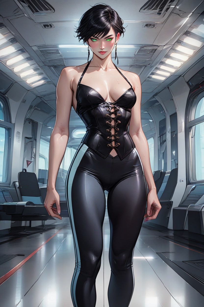 Detailed Body, In Heat, Tomboy Hentai AI Porn