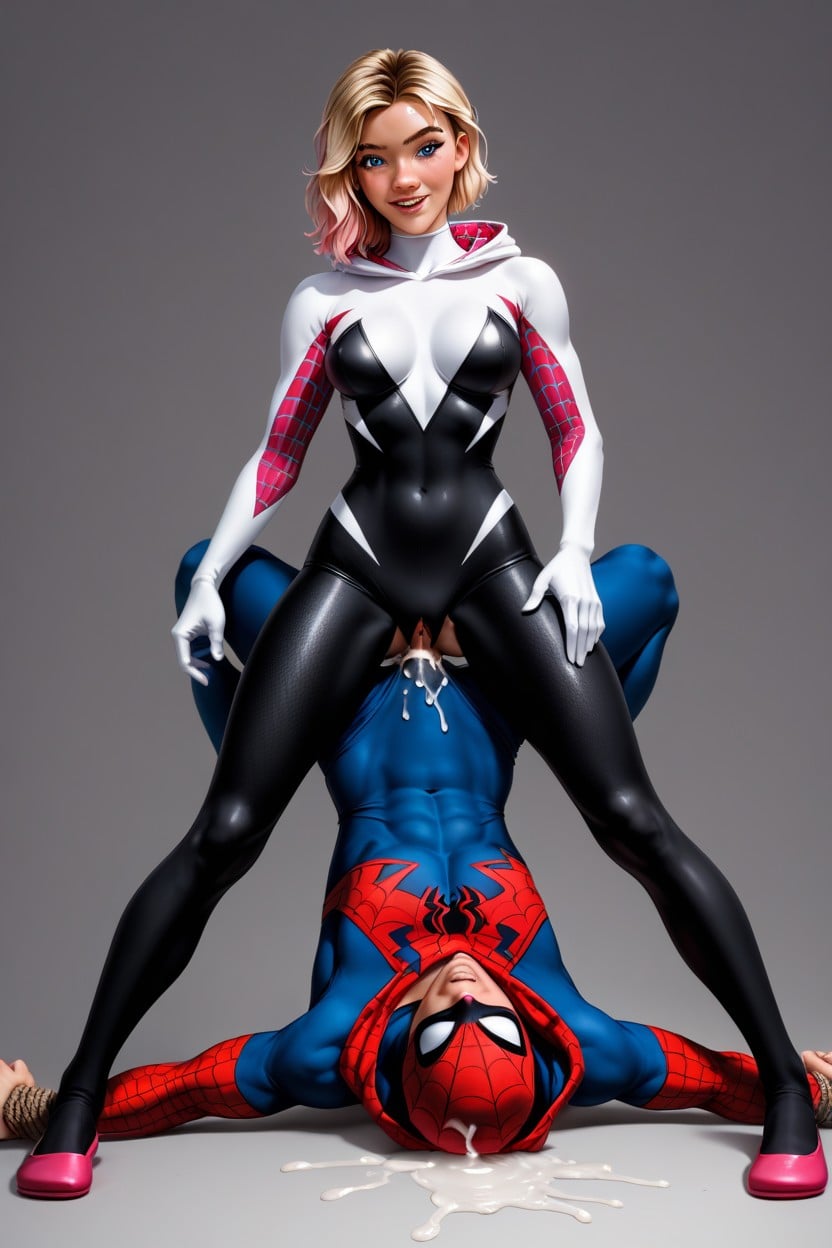 Piledriver Position, Eyebrow Piercing, Femdom Hentai AI Porn