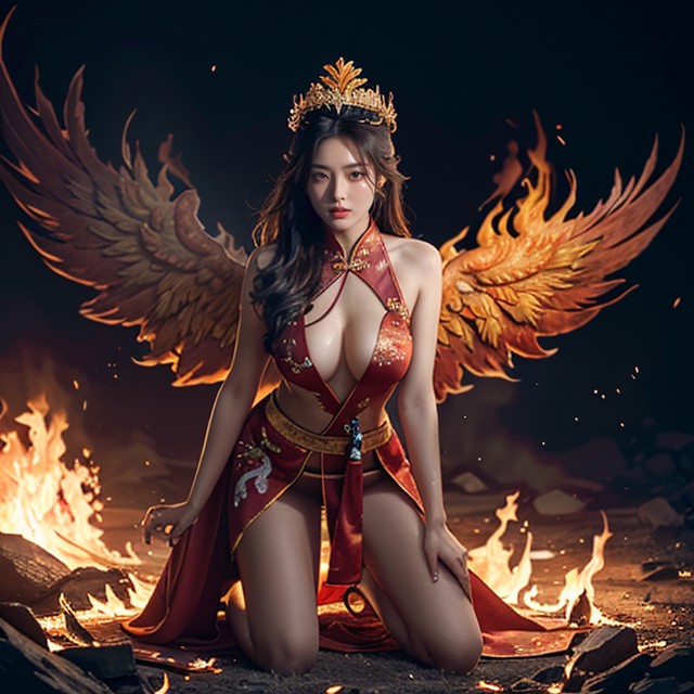 Erotic Power, Fantasy Battle Art, Cinematic Composition Asian AI Porn