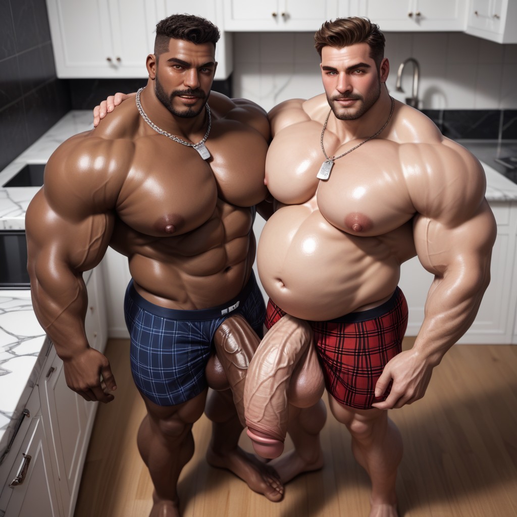 Long Cock, Thick Cock, Blushing AI Gay Porn