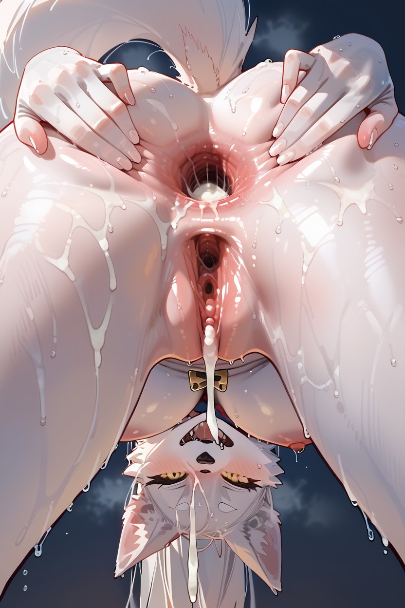 Enormous Anus Stretch, Blue And Gold Eyes, Increase Anus Opening Furry AI Porn