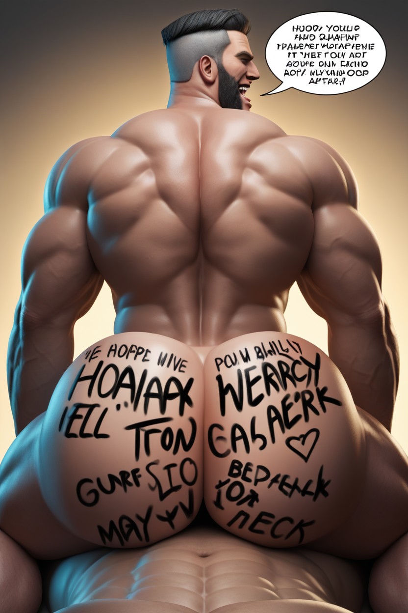 Bottom Kills Tops With His Hole, Body Writing On Ass, Dialogue Is Robot Announcing The Next Part To Be Activated AI Gay Porn