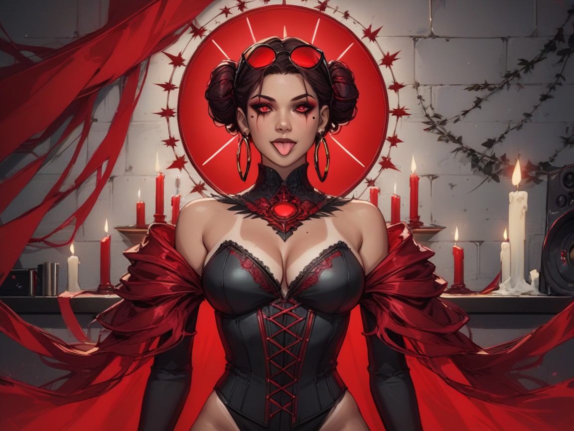 Large Eyes, Nsfw, Dj Set Latina AI Porn