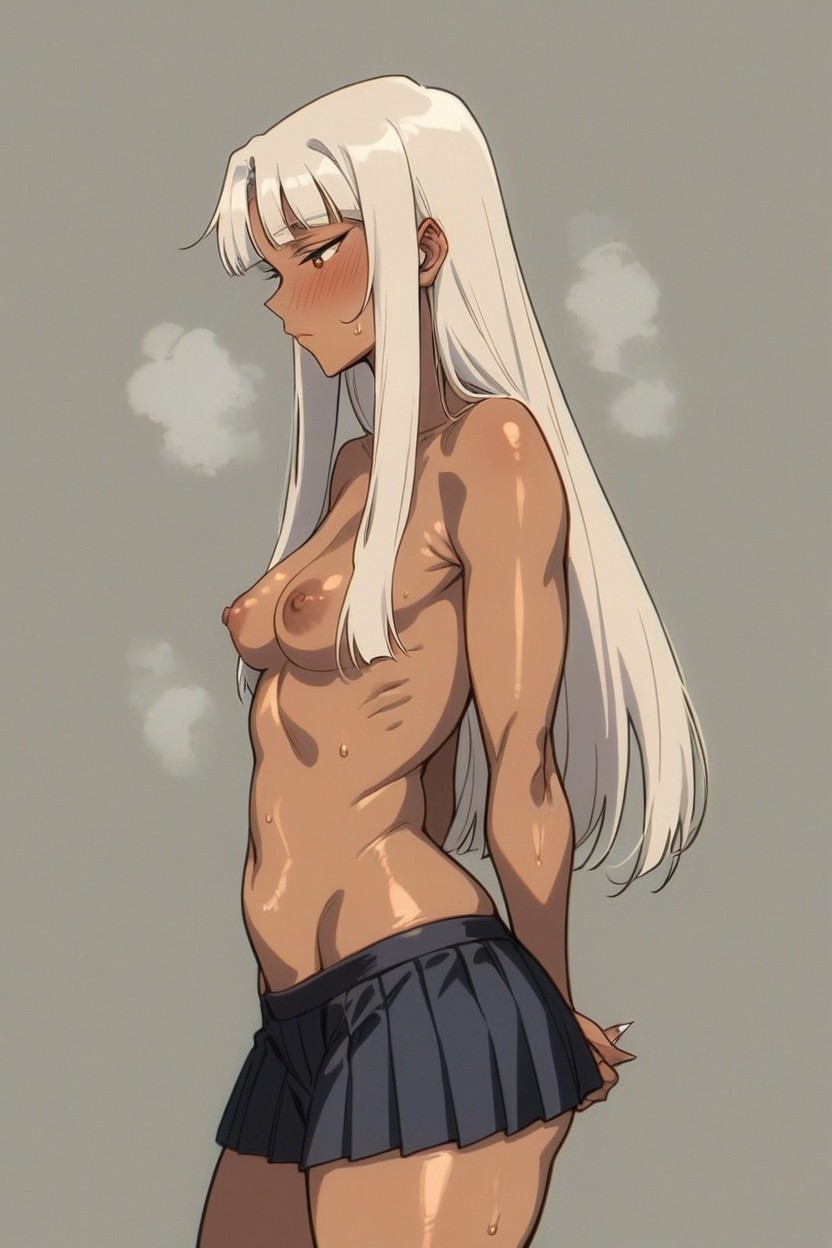 Topless, Small Breasts, Large Ass Hentai AI Porn