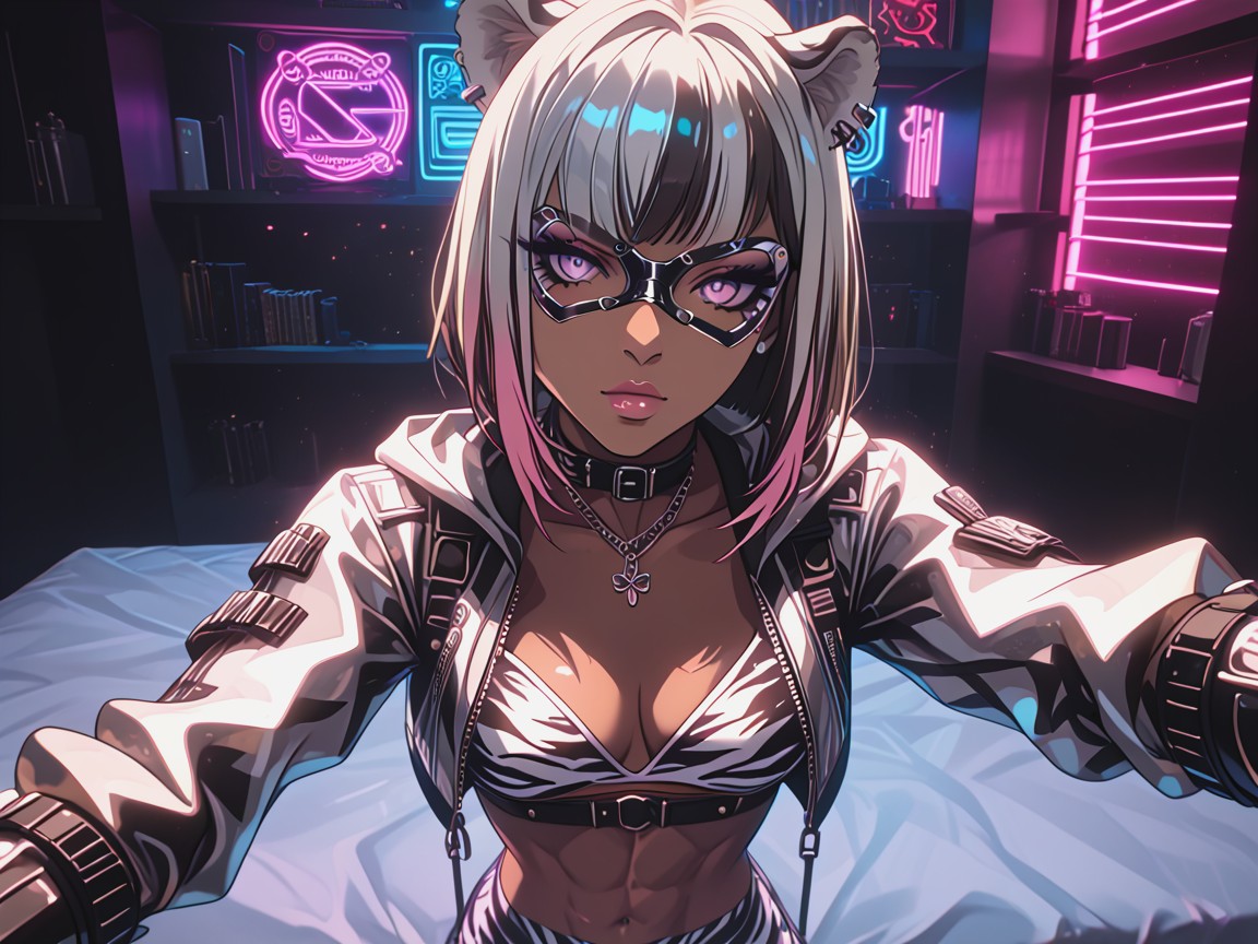 Modern Setting, White Hair, Fit Hentai AI Porn