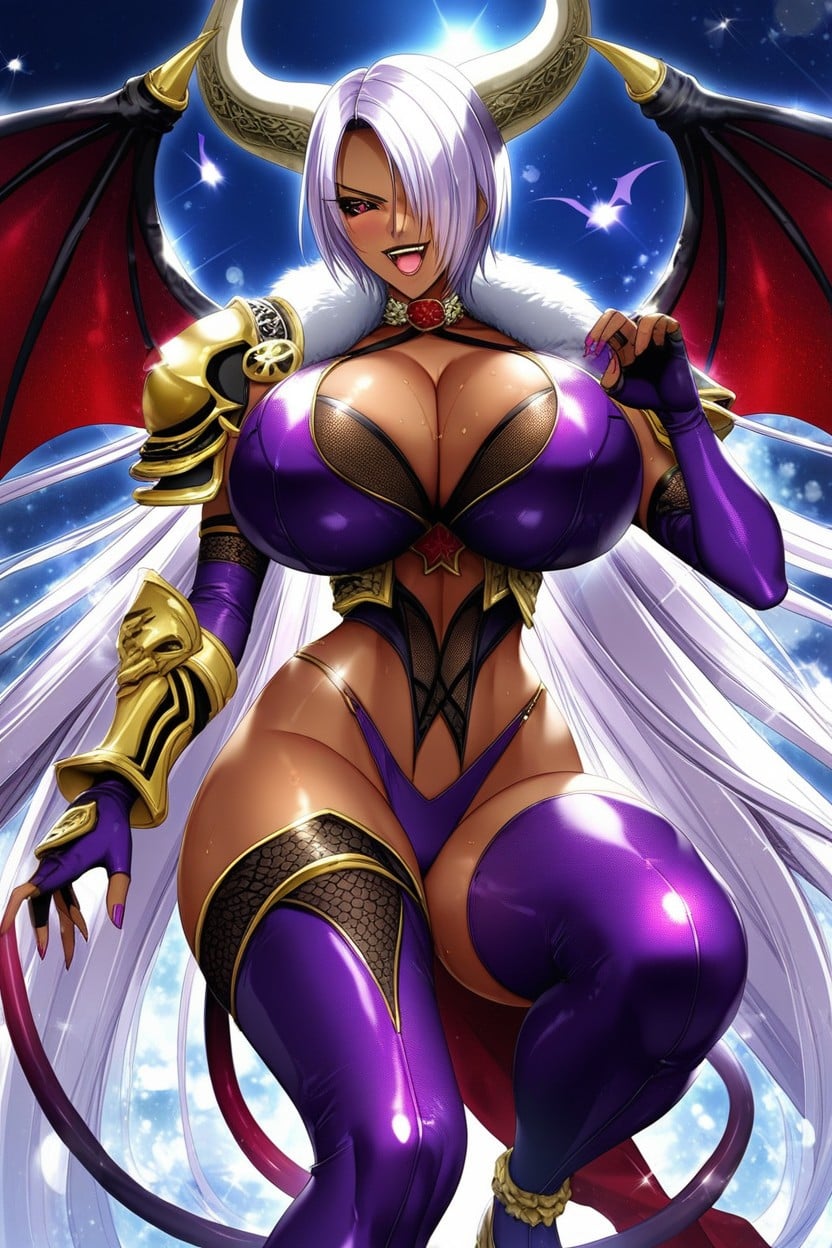 Cosplay, Dark Red Skin, Huge Ass AI Porn
