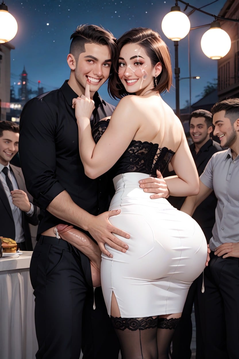 Side View, Humping From Behind, Businessman AI Porn