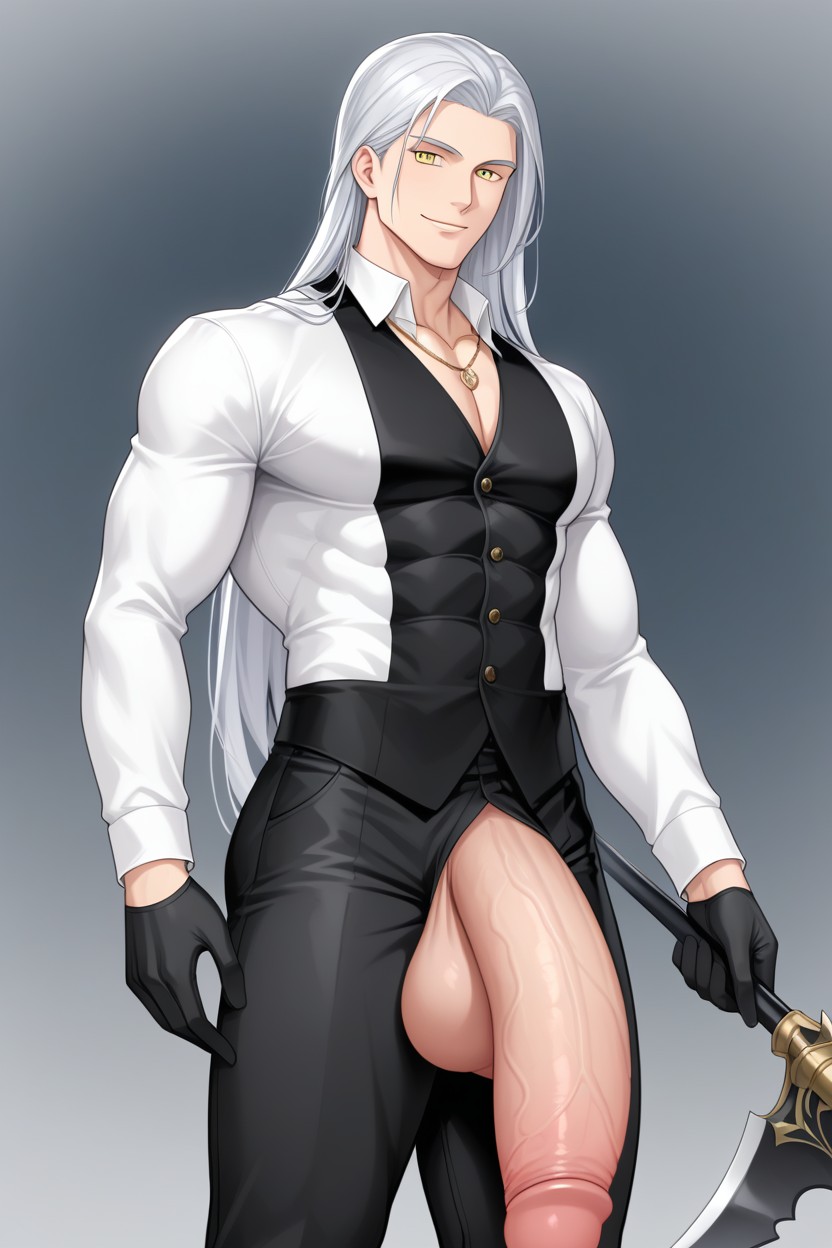Hyper Penis, Teacher, Black Pants AI Gay Porn