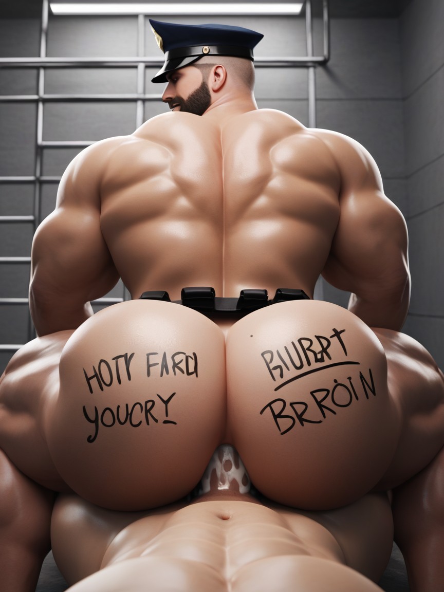 Bottom Calls His Hole His Top Tenderizer, Riding, Looking At Viewer AI Gay Porn