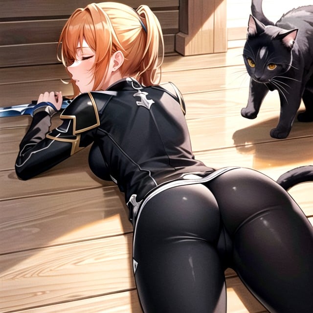 Sword Art Online, Side View, Computer Game Hentai AI Porn