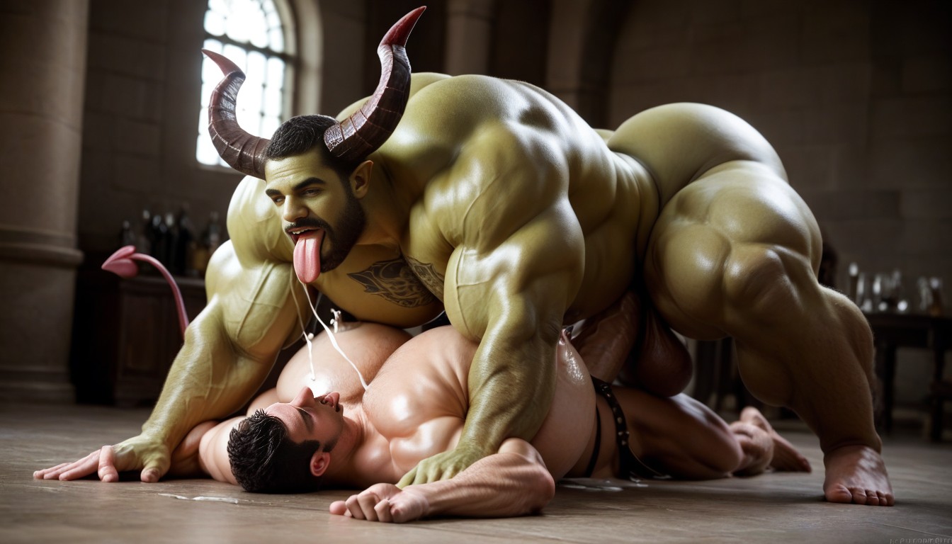 Arms Together, Gigantic, 18+ AI Gay Porn
