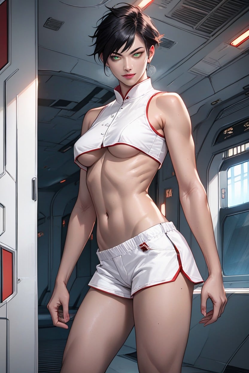 Perfect Eyes, Chested, Detailed Face Hentai AI Porn