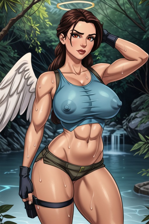 Large Breast, Glowing Eyes, Wet Pussy Hentai AI Porn