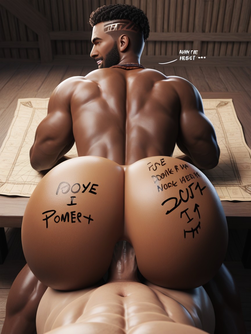 Hole Eats Dicks, Bottom Wearing Tribal Clothing, Fucking AI Gay Porn