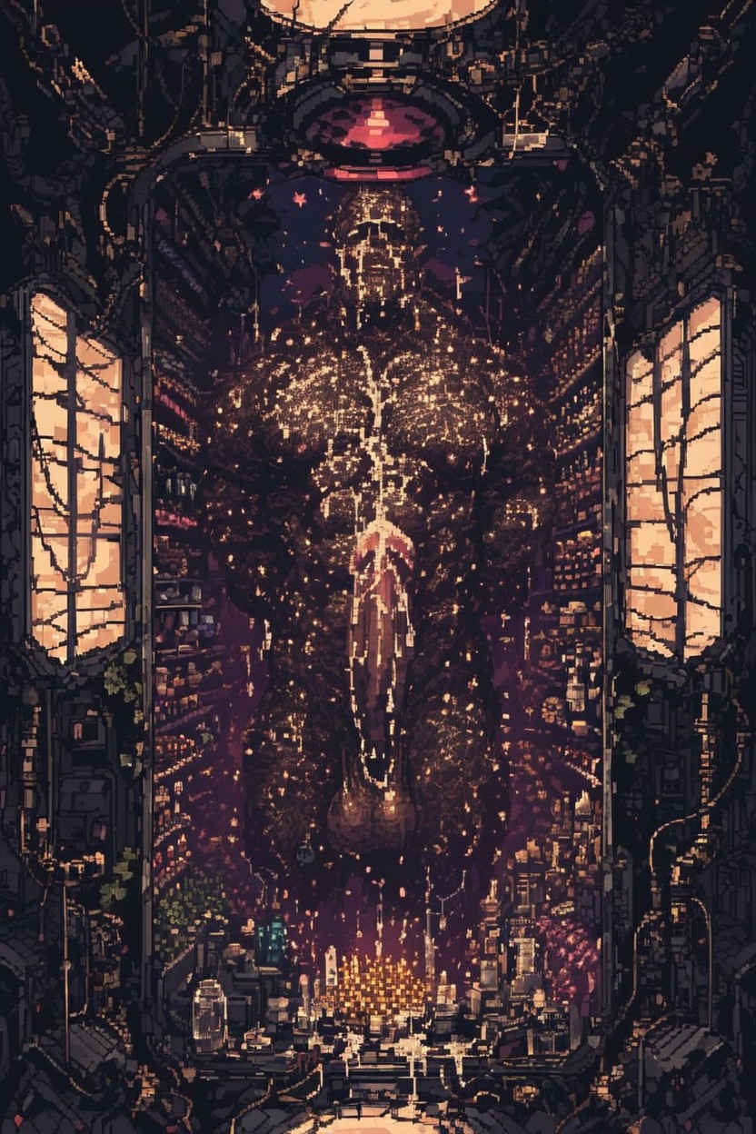 Love Juice, Comic Book Border, Many Cables Hanging From Ceiling AI Gay Porn