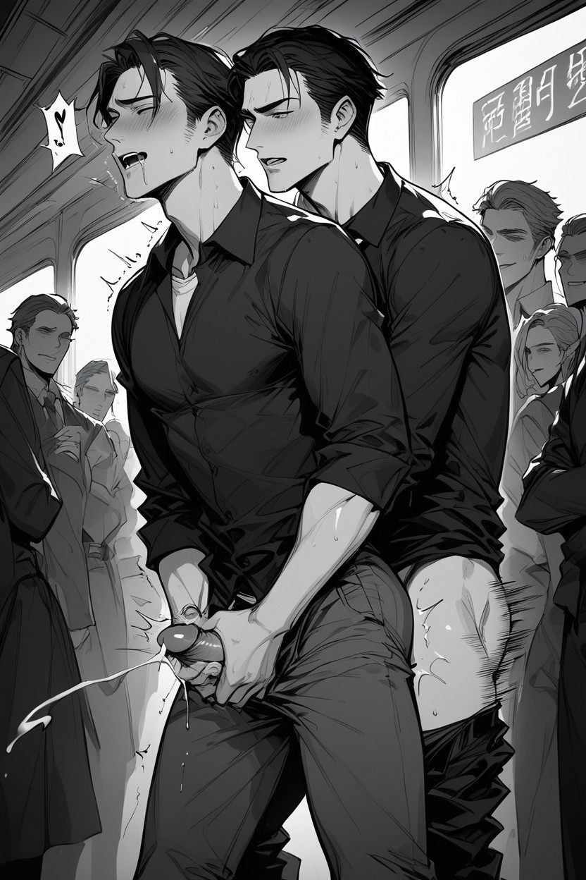Aesthetic, Twitching, Effect Lines AI Gay Porn