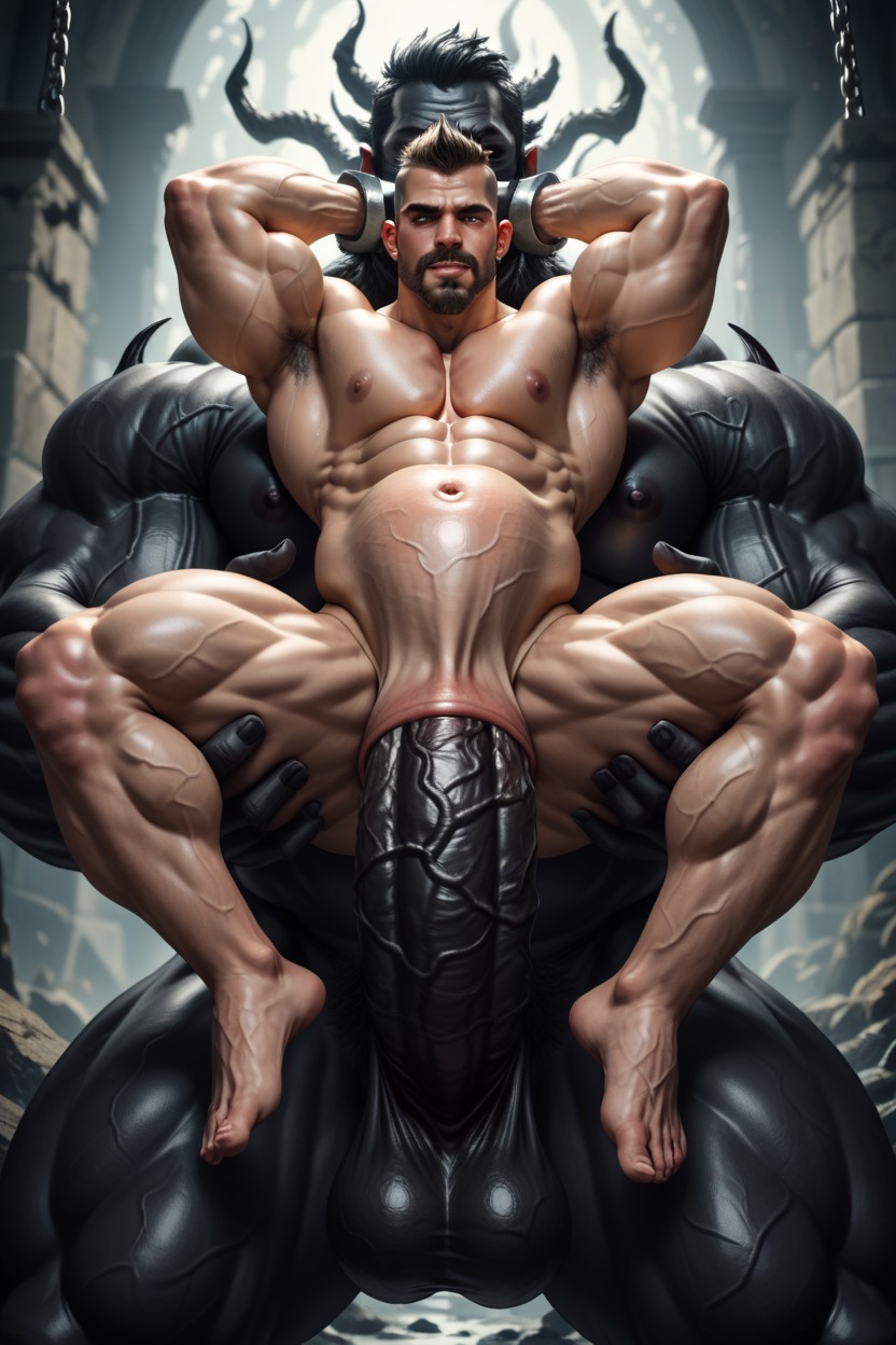 Beard, Deep Throat, Legs AI Gay Porn