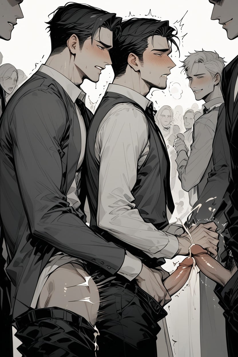 Flustered, In Heat, Low Lean Body AI Gay Porn