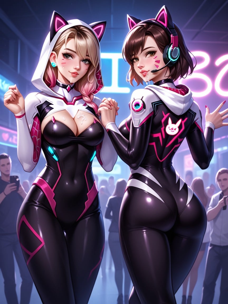 Pet Pose, Bubbly Lips, Cat Ears Hentai AI Porn
