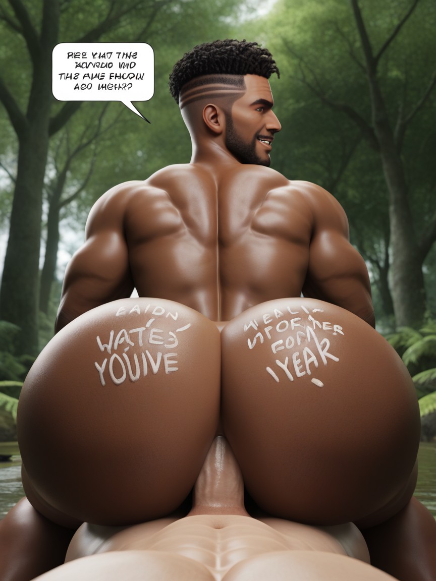 Hole Devouring Tops Dick, Rear View, Hole Feeds On Dicks AI Gay Porn
