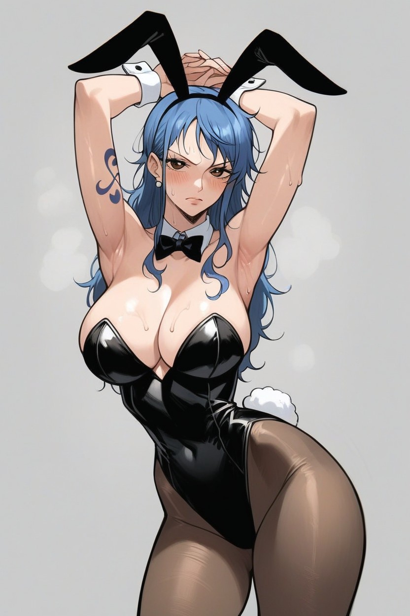 Embarrassed Expression, Wide Hips, Thick Thighs Hentai AI Porn
