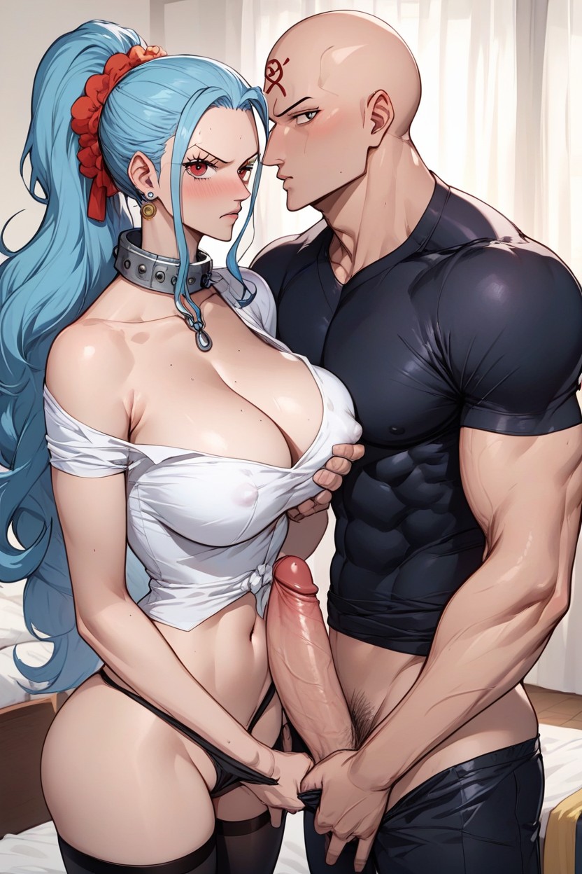 Half Naked, Passionate Kiss, Removing Panties Hentai AI Porn