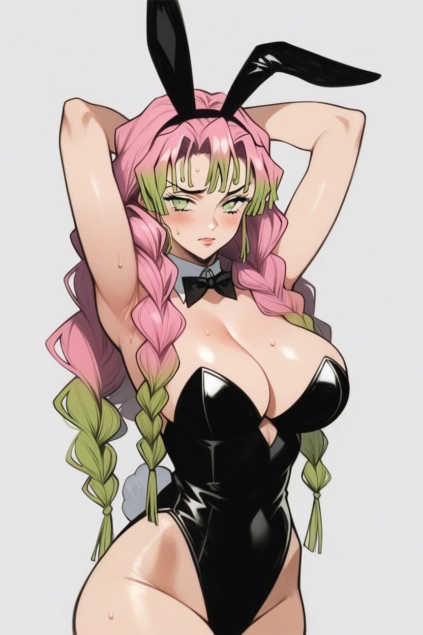 Perfect Anatomy, Female, Black Bunny Costume Hentai AI Porn