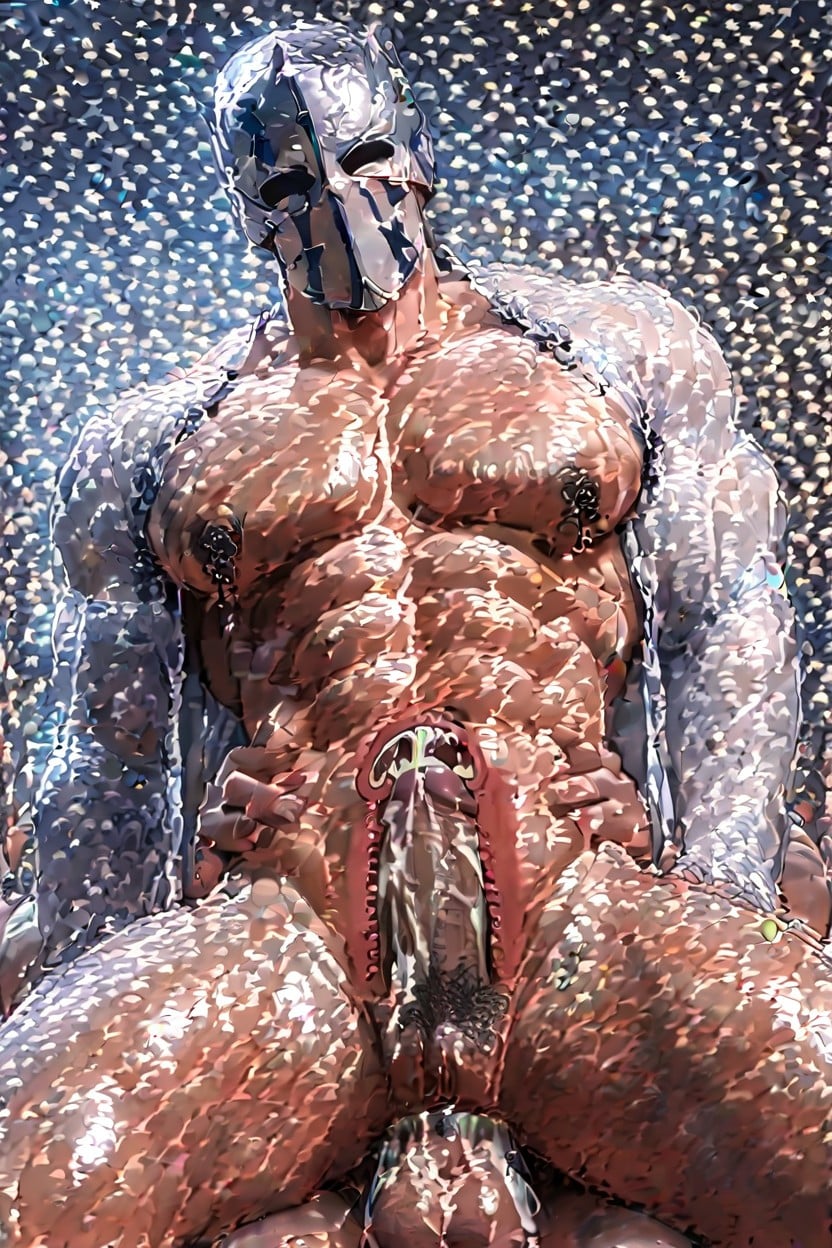 Bald, Threesome, Massive Creampie AI Gay Porn