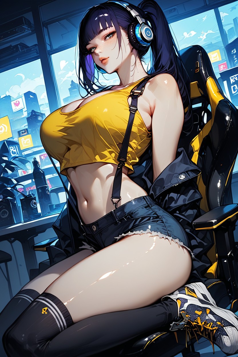 Dutch Angle, Thick Lips, Korean City Hentai AI Porn
