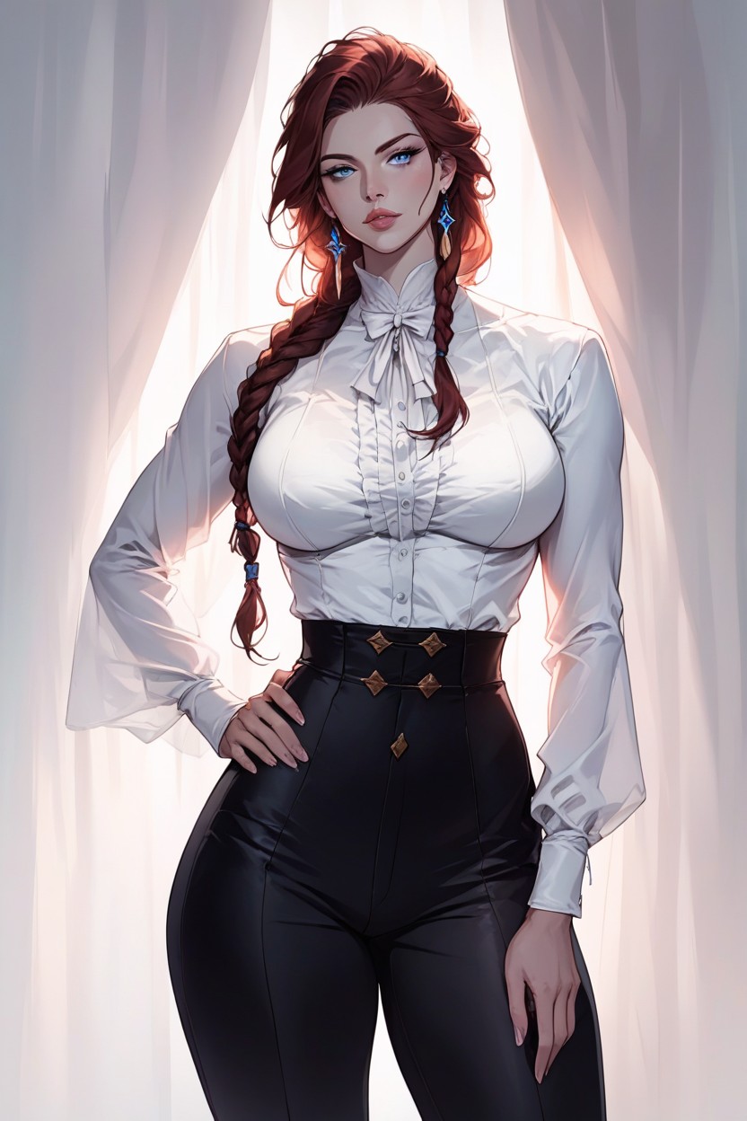 20+, Voluptuous Female, Full Lips Hentai IA