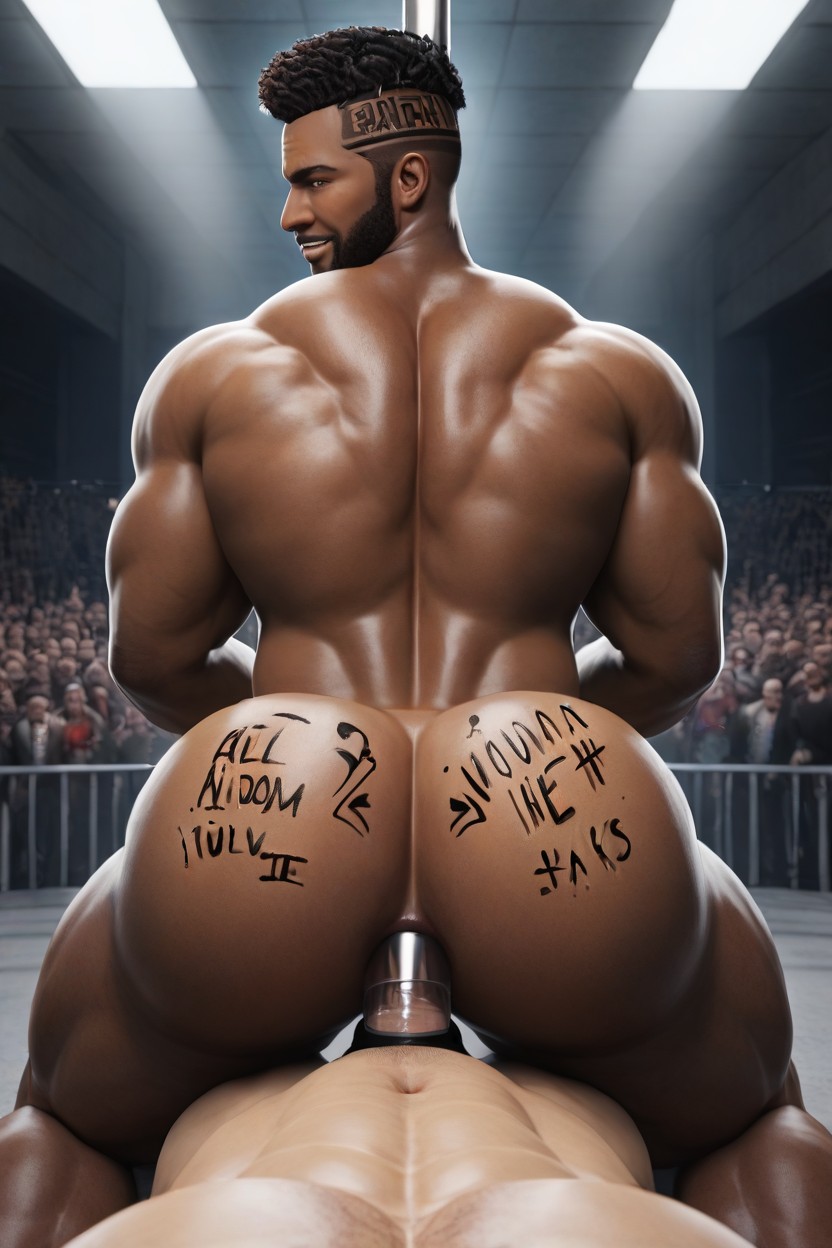 African, Hole Is Powerful, Smug Expression AI Gay Porn