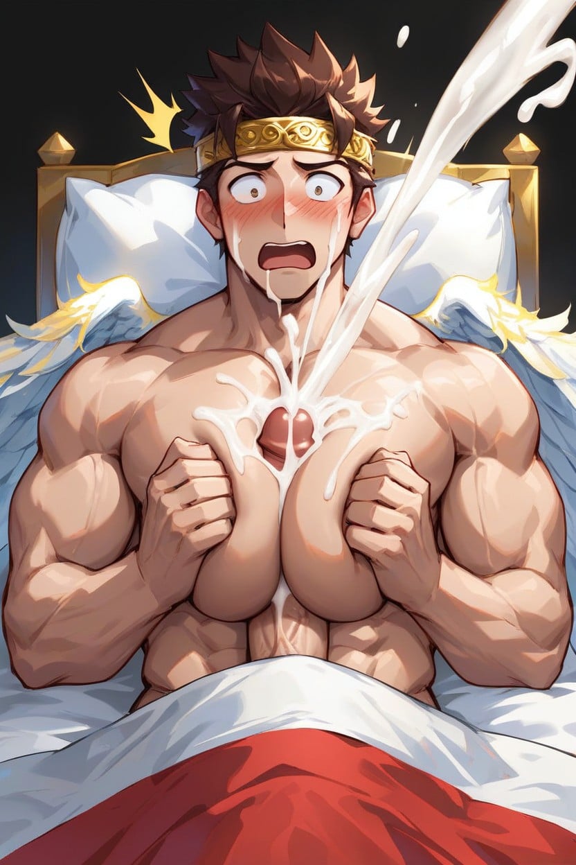 Nintendo, Large Penis, Messy Brown Hair AI Gay Porn