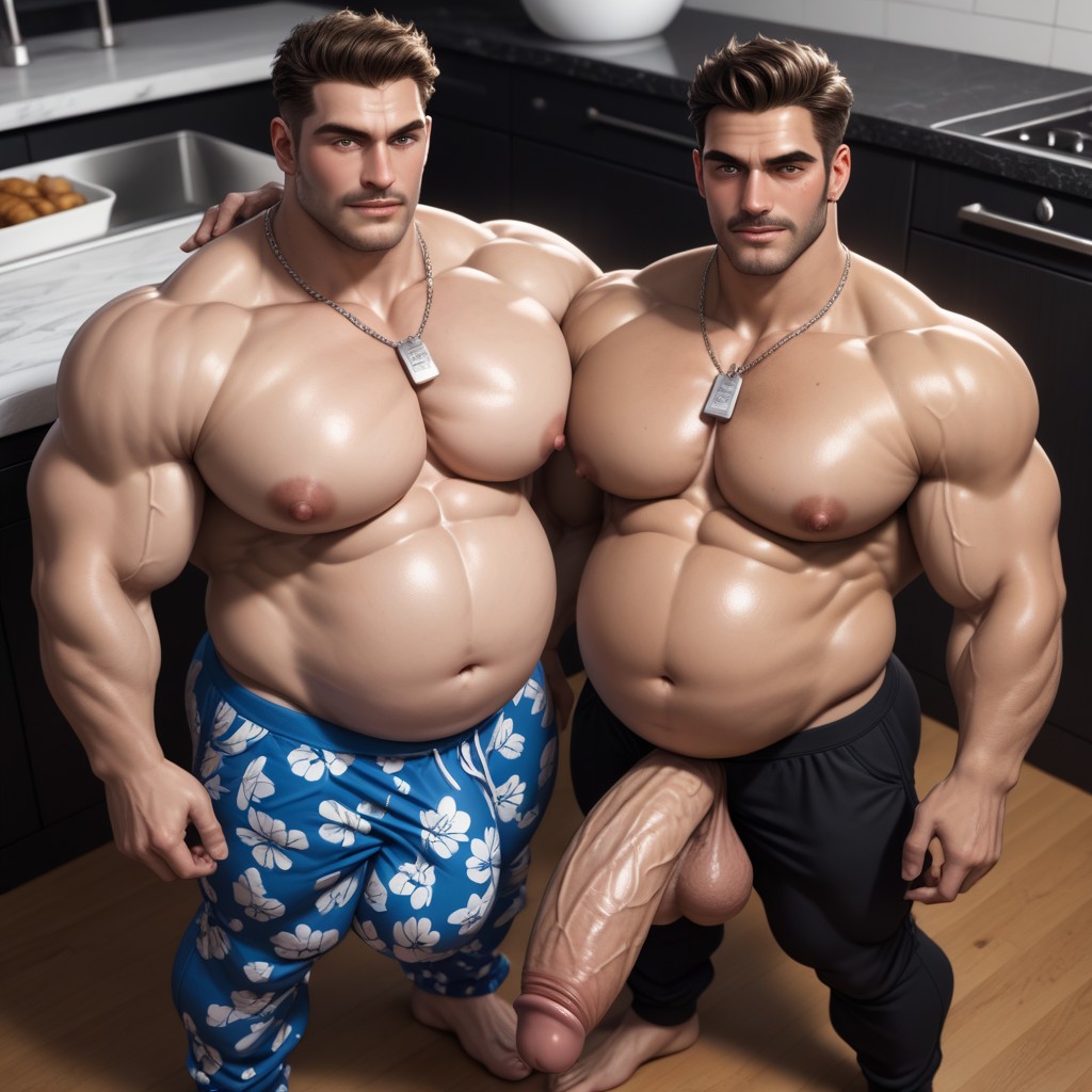 Hyper Thick Cock, Pregnant Belly, Standing Porno gay IA