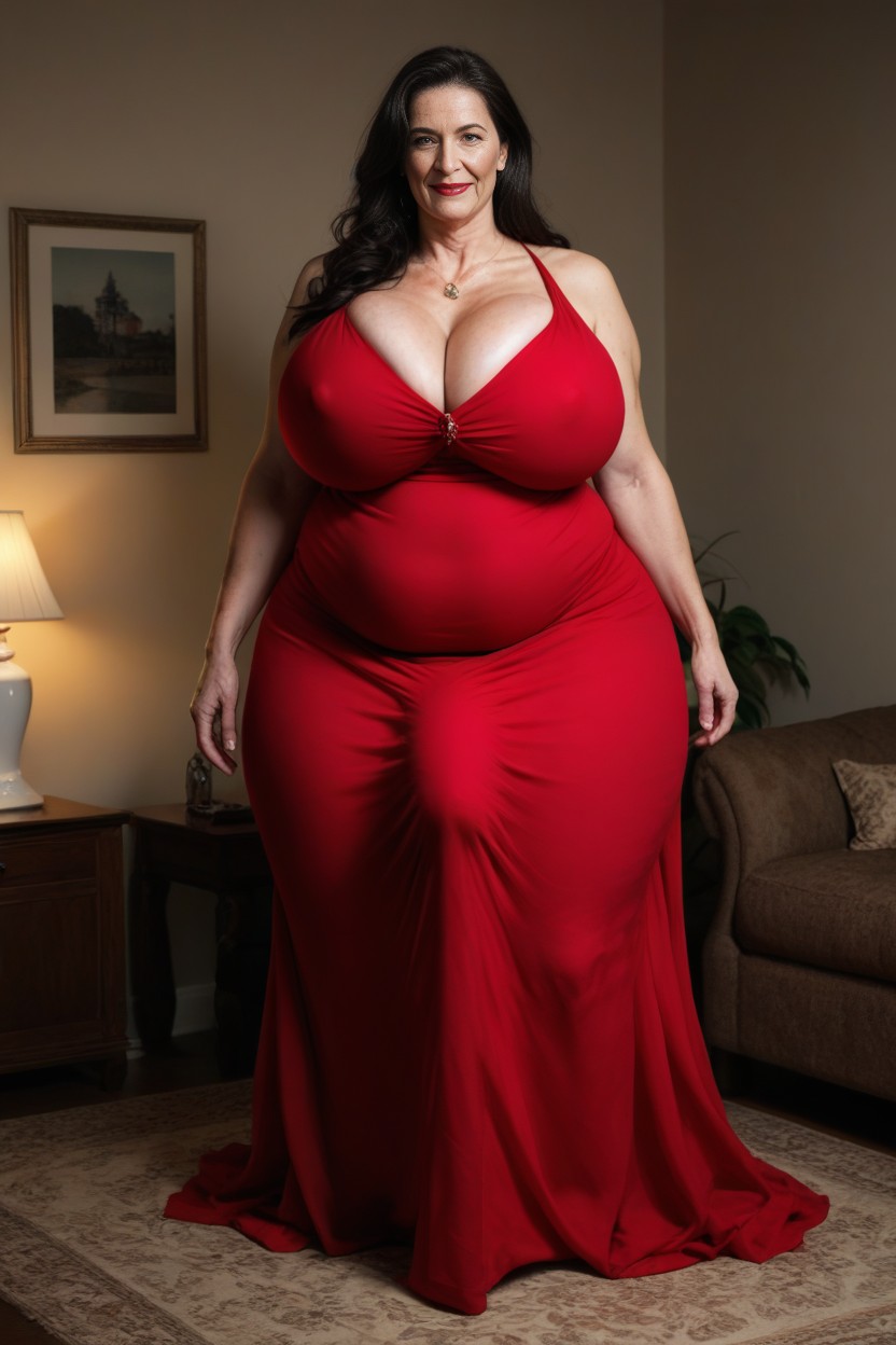 Ssbbw, Dress, 60+ AI Porn