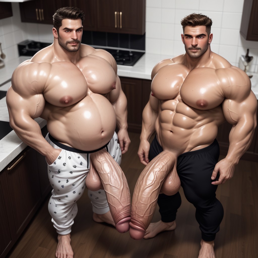 Huge Meaty Cocks, Long Fat Meat Cock, Massive Huge Penis AI Gay Porn