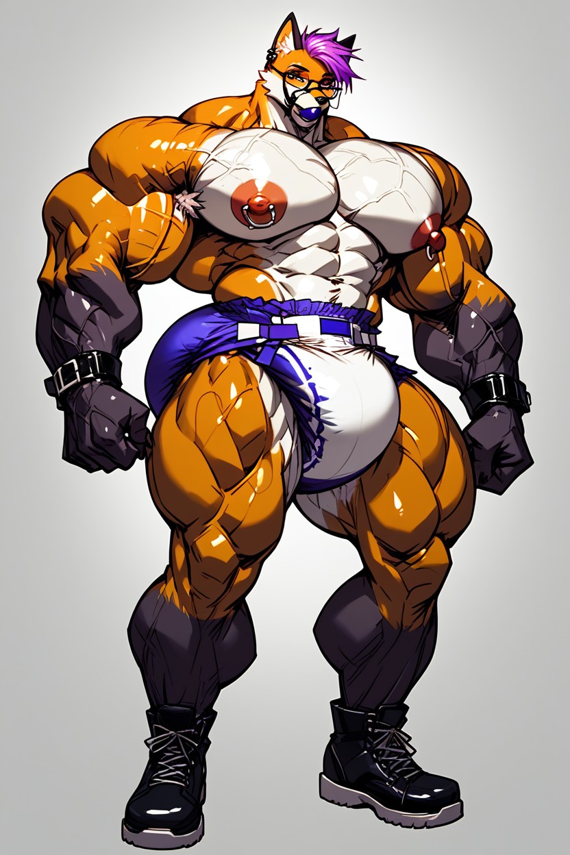 Big Massive Veins, Long Nipples Big Nipples, Bottom Heavy Furry AI Porn