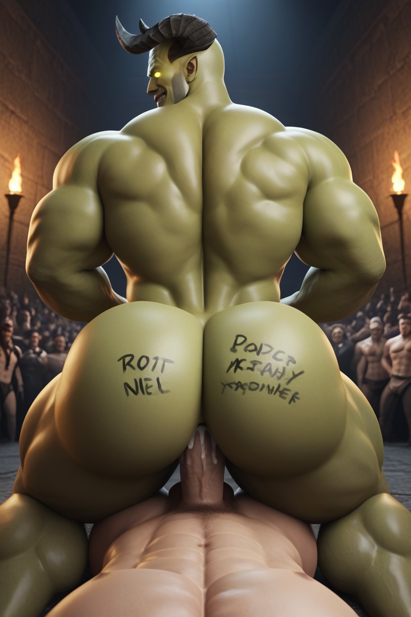 Bottoms Hole Has Unique Milking Parts Inside That Use Different Deadly Milking Techniques To Kill Tops, Male Only, Green Skin AI Gay Porn