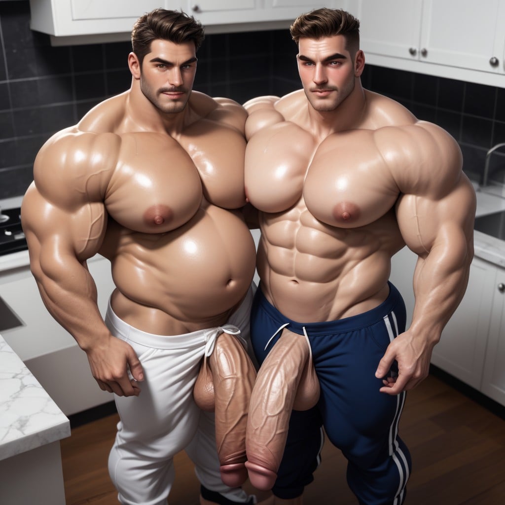 White Men, Huge Cocks, Big And Thick AI Gay Porn