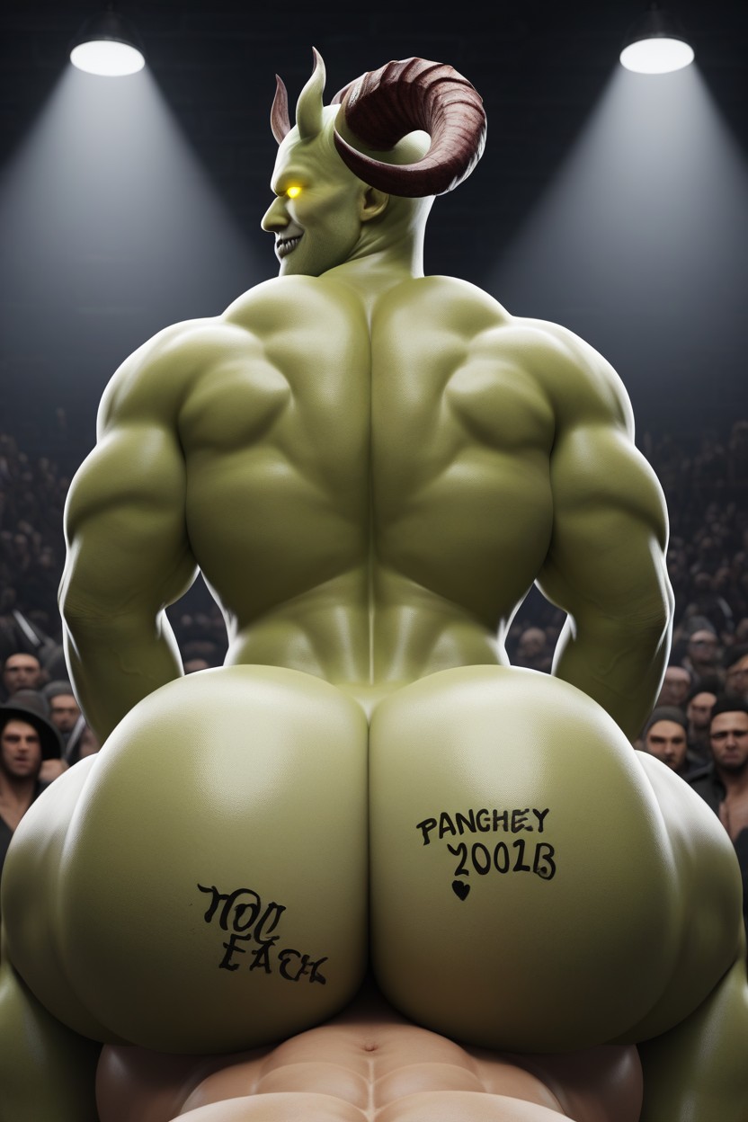 Body Writing, Bottom Calls The Milking Parts Inside His Hole His Ruthless Rectum, Bottom Is Demonic Executioner AI Gay Porn