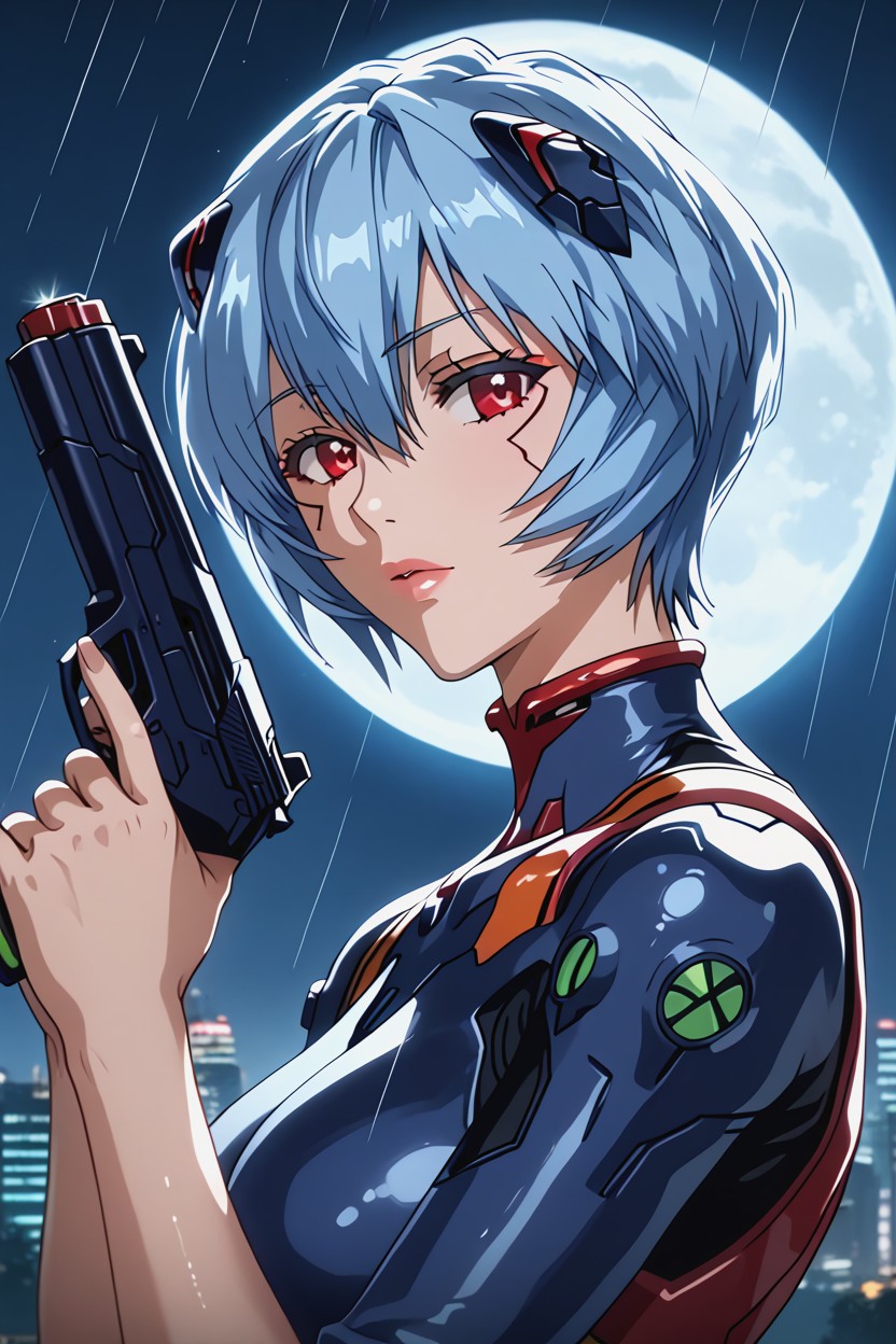 Gun, Detailed Image, Aiming Hentai IA