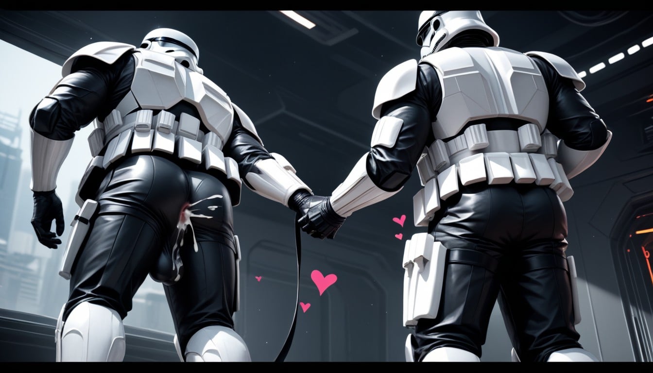 Standing Doggy Style On Knees, Daylight, Hearts Of Pleasure Vibrating AI Gay Porn