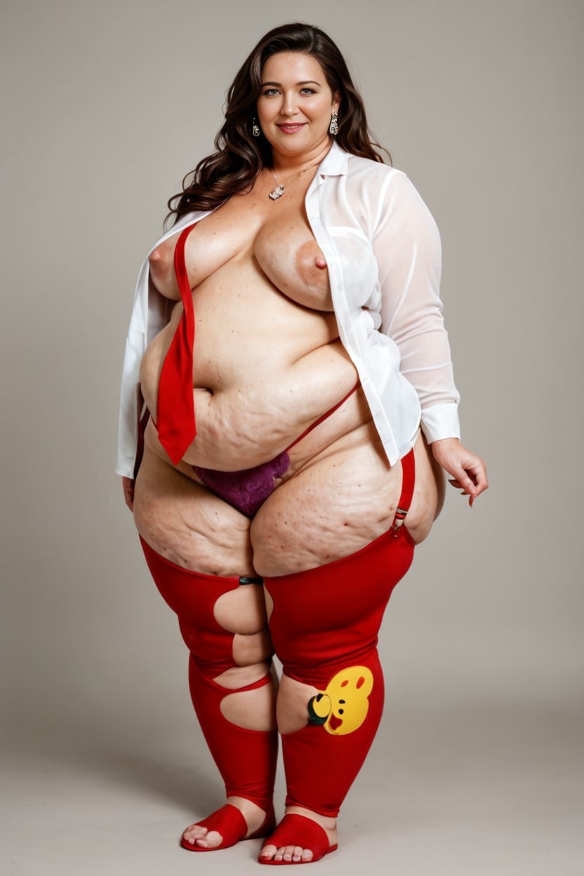 Obese, 50+, Cuerpo Completo Porno IA