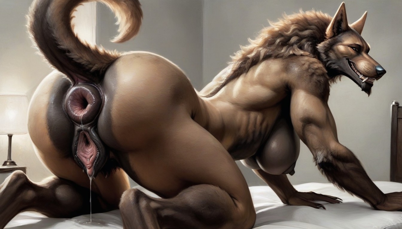 Hand Grabbing Hands On Fem Hips, Adult Themes, 18+ Furry AI Porn