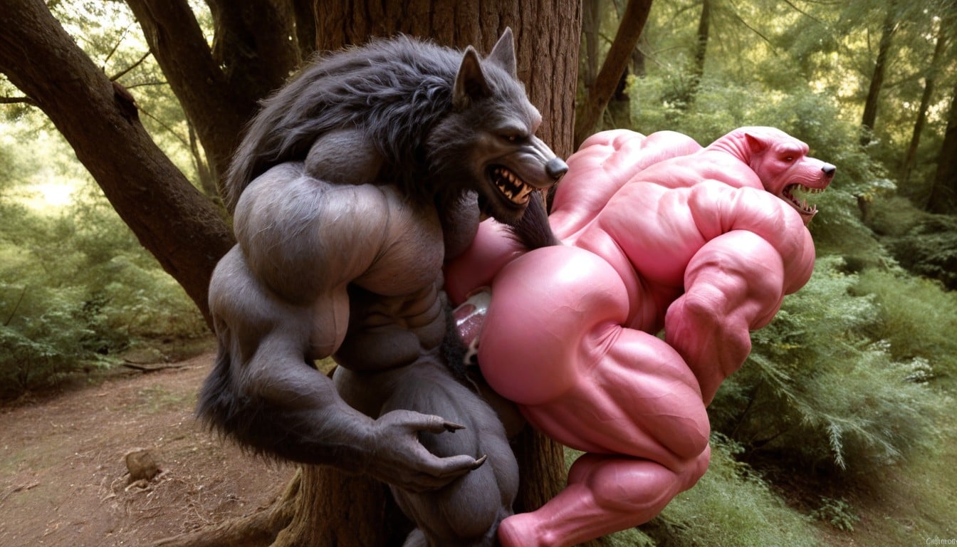 Anthro, Hdr, Spacemonster Fucks Werewolf AI Gay Porn
