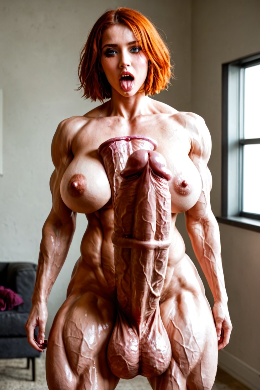 Pretty Face, Extremely Veiny Skin, 18+ Shemale AI Porn